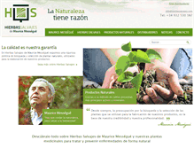 Tablet Screenshot of hierbassalvajes.com